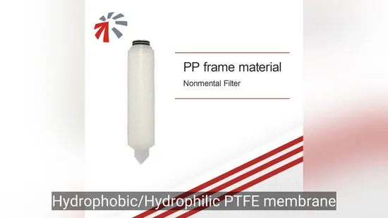 Nonmetal Filter/PTFE Membrane Filter Element